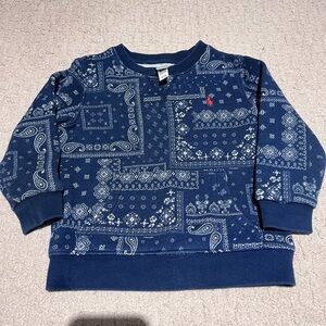 RL bandana print sweatshirt sz 24 mo